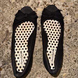 American Eagle Outfitters Black Bow Heels